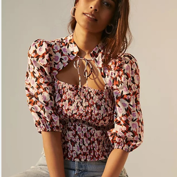Anthropologie Tops - 📌 NWOT Anthropologie  Maeve Smocked Blouse